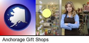 Anchorage, Alaska - a gift shop proprietor