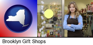 Brooklyn, New York - a gift shop proprietor