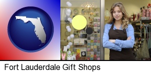 Fort Lauderdale, Florida - a gift shop proprietor