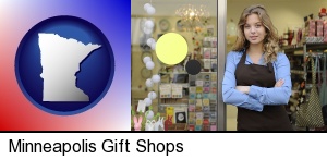 Minneapolis, Minnesota - a gift shop proprietor