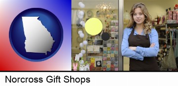 a gift shop proprietor in Norcross, GA