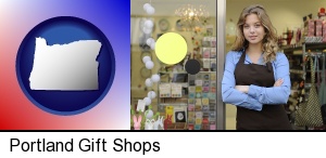 Portland, Oregon - a gift shop proprietor