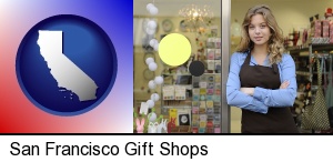 San Francisco, California - a gift shop proprietor