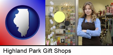 a gift shop proprietor in Highland Park, IL